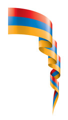 Obraz premium Armenia flag, vector illustration on a white background