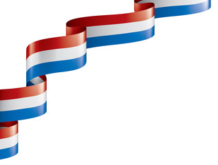 Netherlands flag, vector illustration on a white background