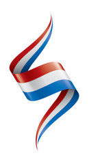 Netherlands flag, vector illustration on a white background