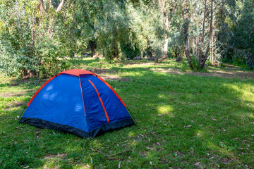 Tent in a Camping park
