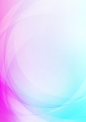 Abstract curved on colorful background