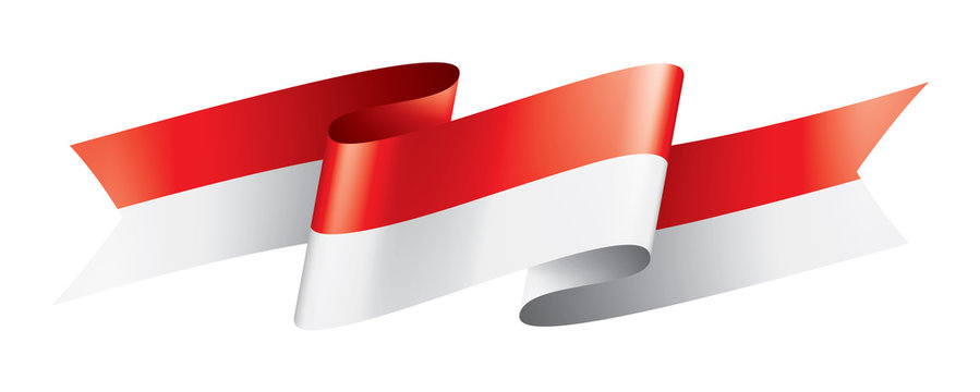 Ribbon red white Indonesia Flag 7491467 Vector Art at Vecteezy