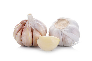 Garlic isolated on white background