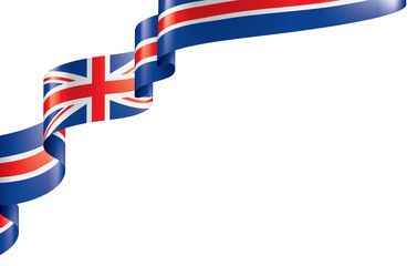 United Kingdom flag, vector illustration on a white background