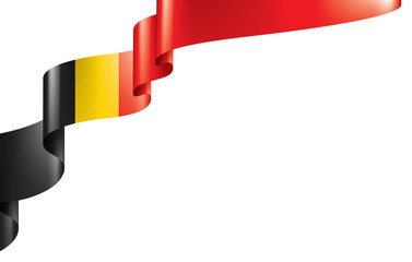 Belgium flag, vector illustration on a white background