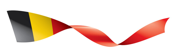 Belgium flag, vector illustration on a white background