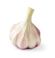 Fresh garlic isolated on white background