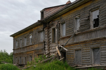 An old dairy farm building. Sergievsky skete. Muksalma Island. Solovetsky archipelago, White Sea Coast, Russia