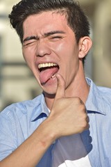 Fototapeta premium A Goofy Male Person