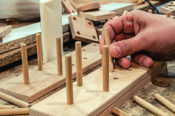 Carpentry workshop for the manufacture of wooden toys