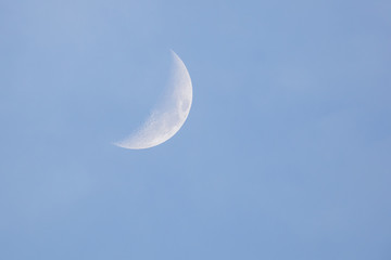 Obraz na płótnie Canvas new moon with blue sky