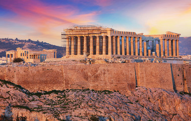 Athens - Acropolis at sunset, Greece