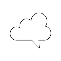 Speech bubbles Icon vector