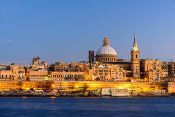 Fototapeta na wymiar View to Valletta, Malta