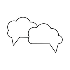 Speech bubbles Icon vector