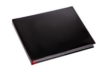 Blank book coverround. Template for your on white background. Mocap book. Isometric view, on white back.