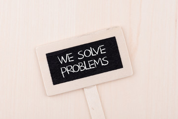 We Solve Problems