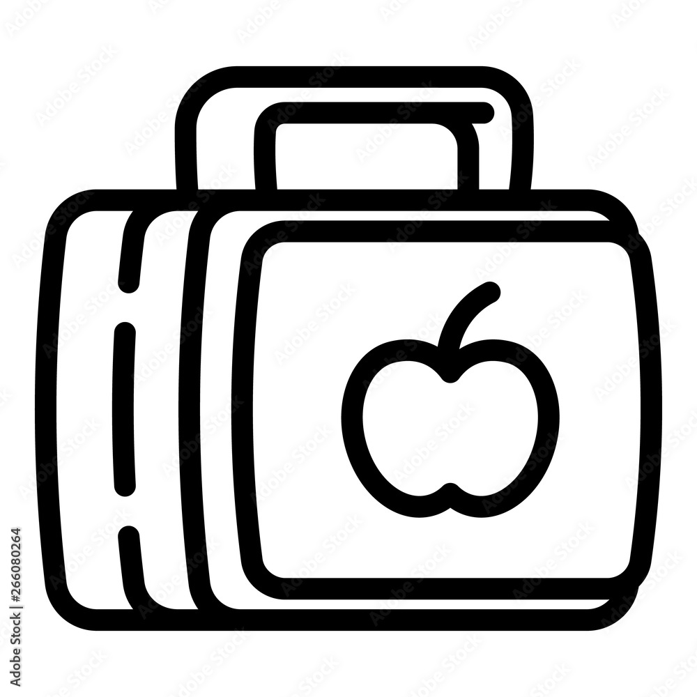 Poster trendy lunchbox icon. outline trendy lunchbox vector icon for web design isolated on white backgroun