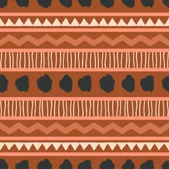 Behang Afrikaans modderdoek naadloos patroon © Iveta Angelova