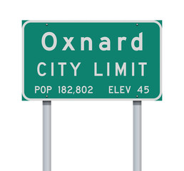 Oxnard City Limit road sign