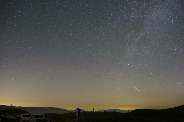 日本の四国カルストの星空