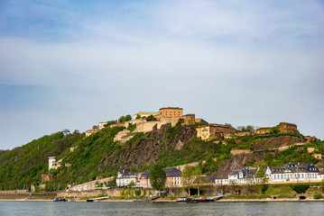 Fototapeta na wymiar Festung Ehrenbreitstein Koblenz am Rhein