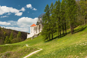 Historic castle Pieskowa Skala in Ojcow Park near Krakow in Poland