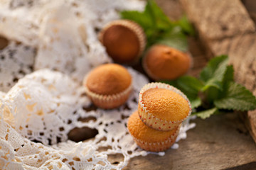 Homemade sweet muffins