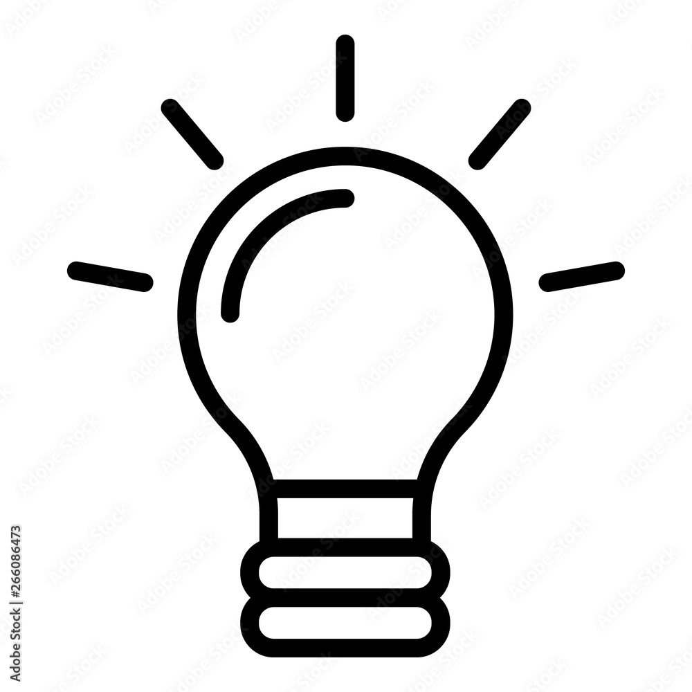 Poster light control icon. outline light control vector icon for web design isolated on white background