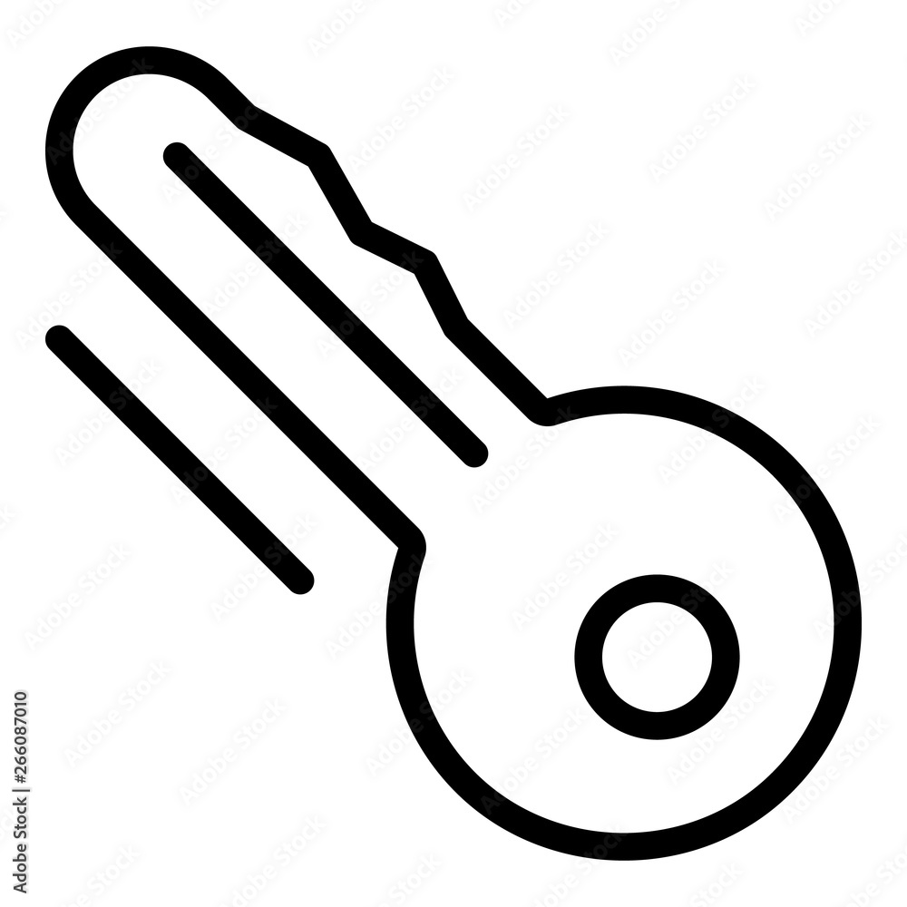 Poster smart key icon. outline smart key vector icon for web design isolated on white background
