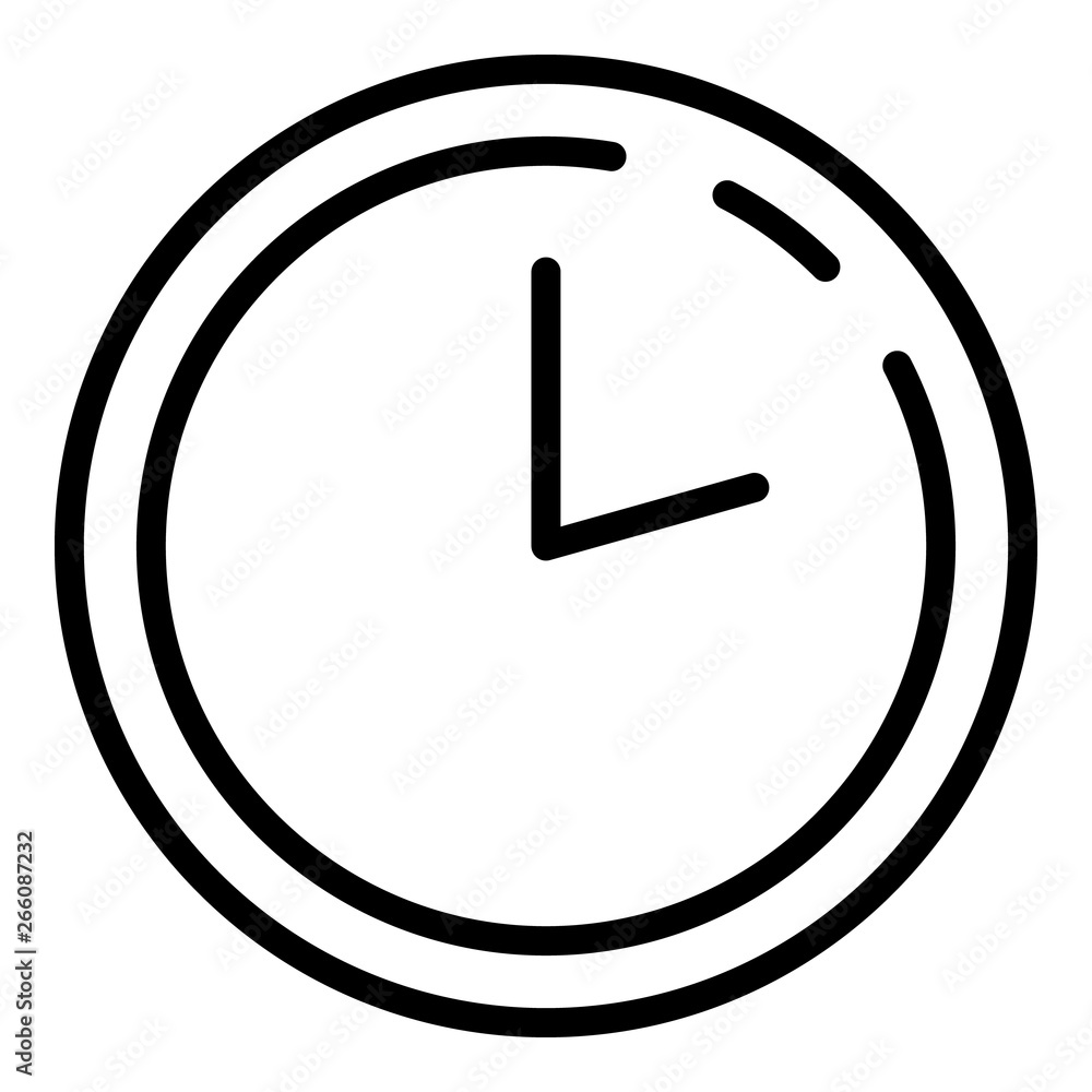 Poster smart home timer icon. outline smart home timer vector icon for web design isolated on white backgro