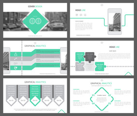 Set of infographic elements for presentation templates. Corporate Business Card. Modern brochure, layout. Flyer design.