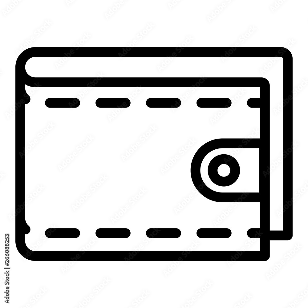 Poster modern wallet icon. outline modern wallet vector icon for web design isolated on white background