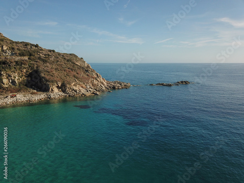 Spiaggia Di Cavoli Veduta Aerea Con Drone Isola Delba