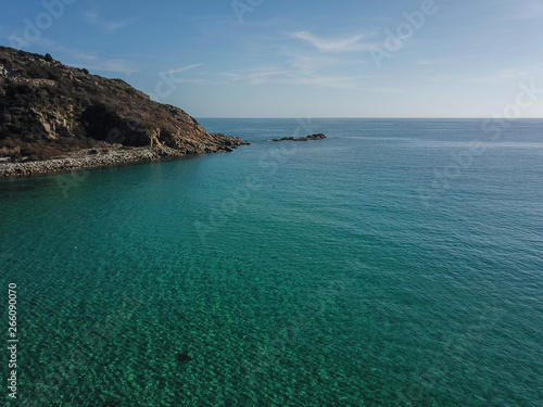 Spiaggia Di Cavoli Veduta Aerea Con Drone Isola Delba