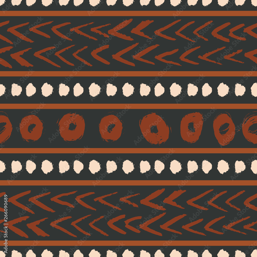 Poster african mudcloth seamless pattern