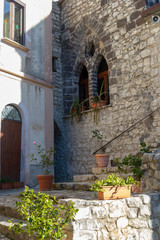 Fototapeta na wymiar sanctuary santa maria sel castello formicola