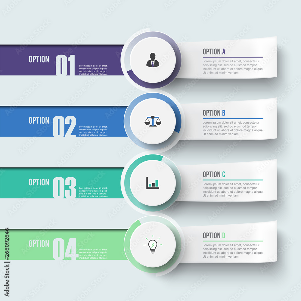Poster infographic design vector and marketing icons can be used for workflow layout, diagram, annual repor