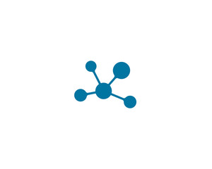 molecule logo vector icon illustration design 