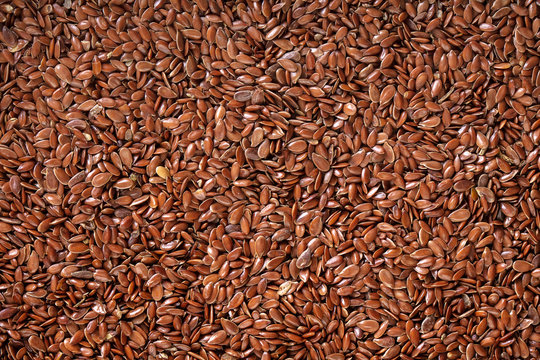 flax seed texture closeup