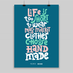 Hand made quotes