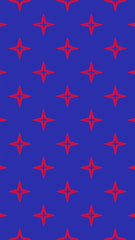 Ornate geometric pattern and two-tone abstract background