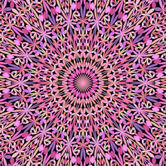 Colorful abstract petal garden mandala pattern wallpaper