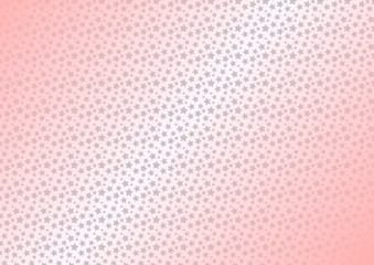 Stars pattern on pale pink gradient background. Amazing modern illustration for advertising.
