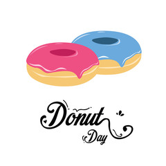 International Donut Day Celebration Vector Template Design Illustration