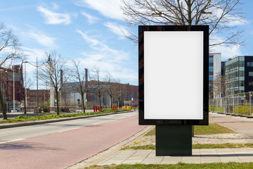 Blank advertisement mock up