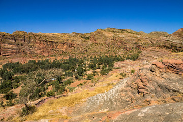 Landscape in Gheralta near Abraha Asbaha in Northern Ethiopia, Africa