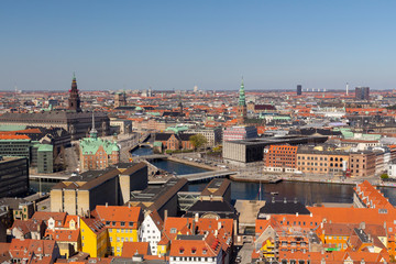 Fototapeta na wymiar Copenhagen city view