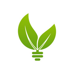 Eco energy concept bulb icon