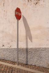 Stop sign outdoors